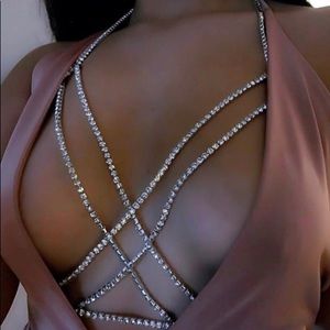 Brand NEW Rhinestone Bra Chain